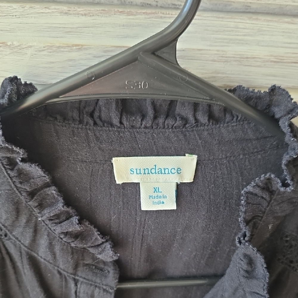 Sundance Charcoal Ruffled Top